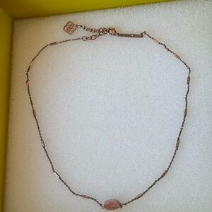 Kendra Scott Pendant Necklace with Rose Gold Chain and Stone Accent